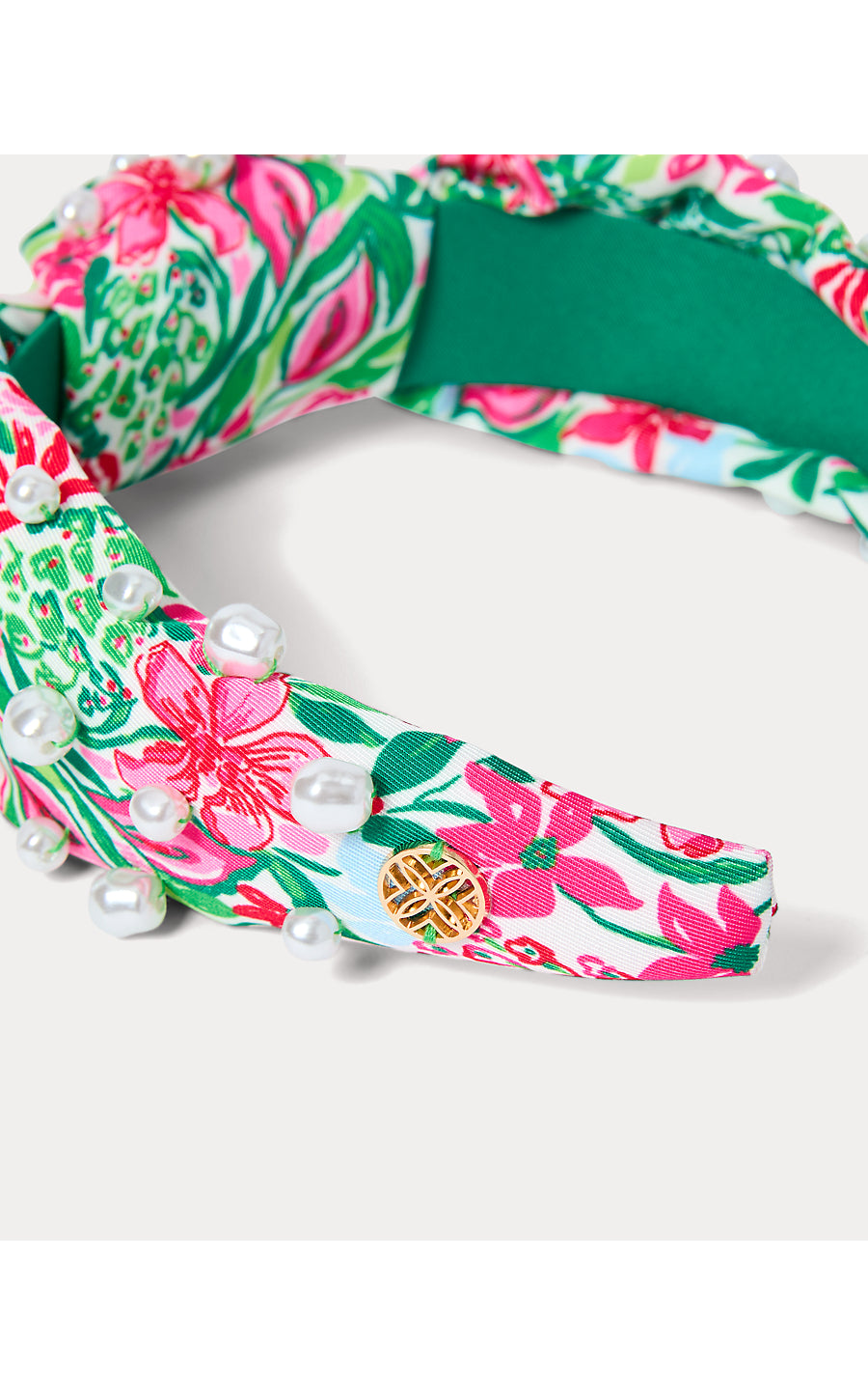 Embellished Slim Knot Headband, Glowing Gardens