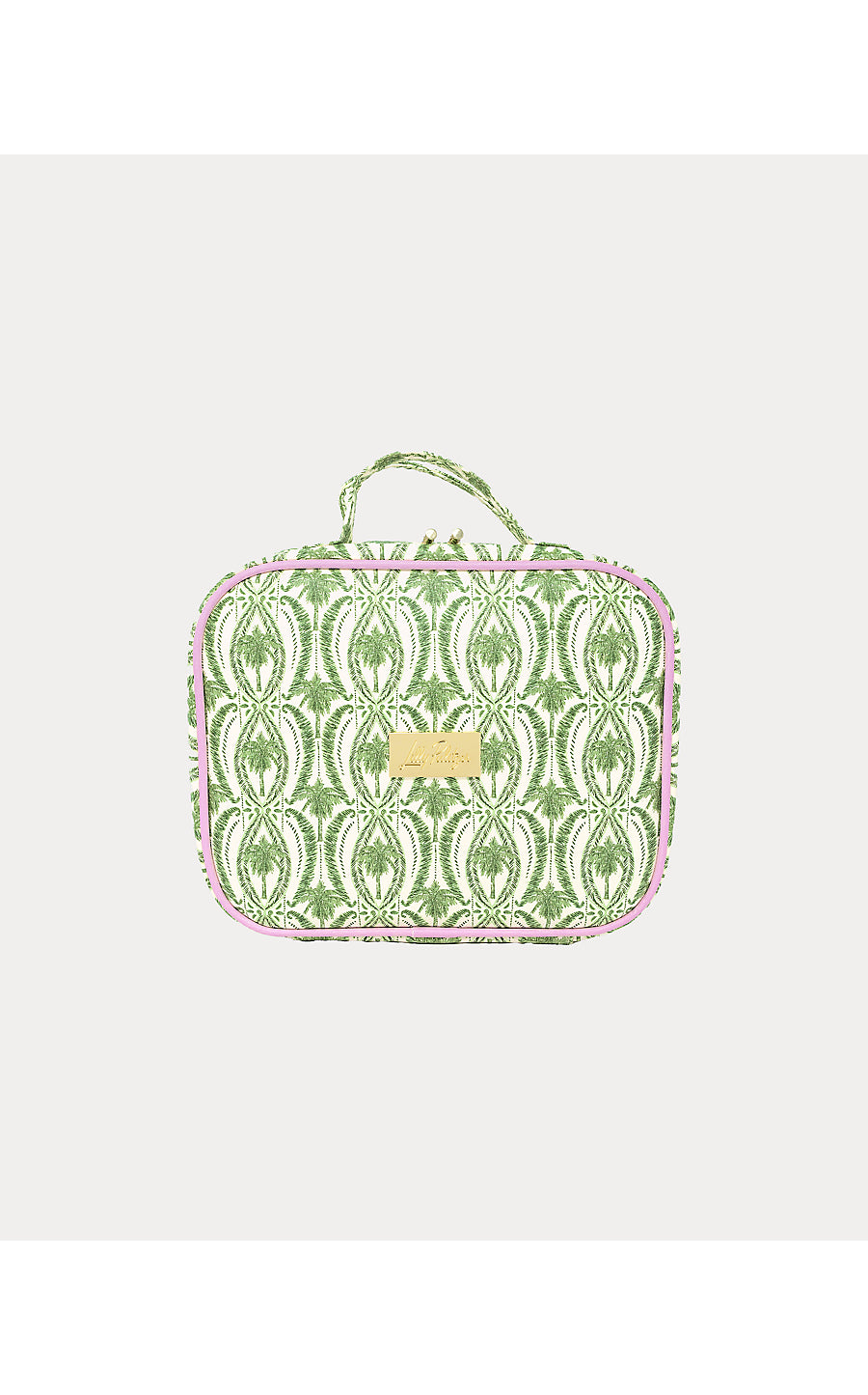 Toiletry Case, Textured Palm Stripe