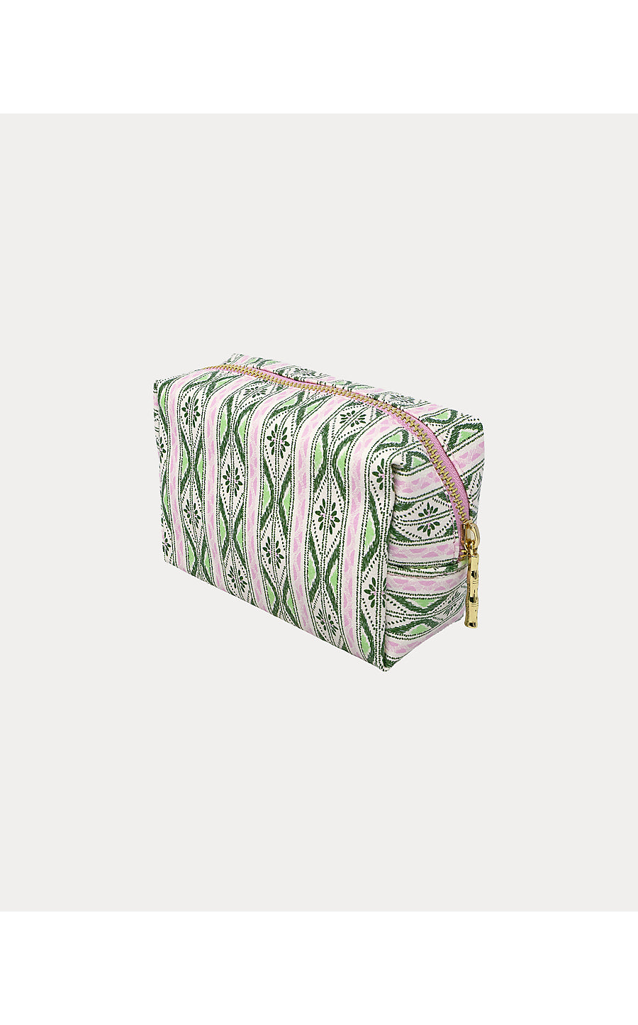 Toiletry Case, Textured Palm Stripe