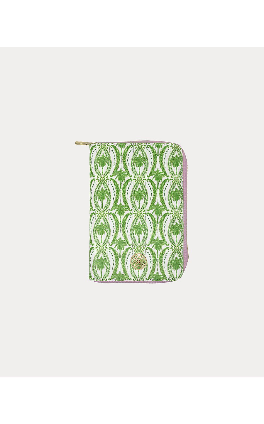 Travel Jewelry Folio, Textured Palm Stripe