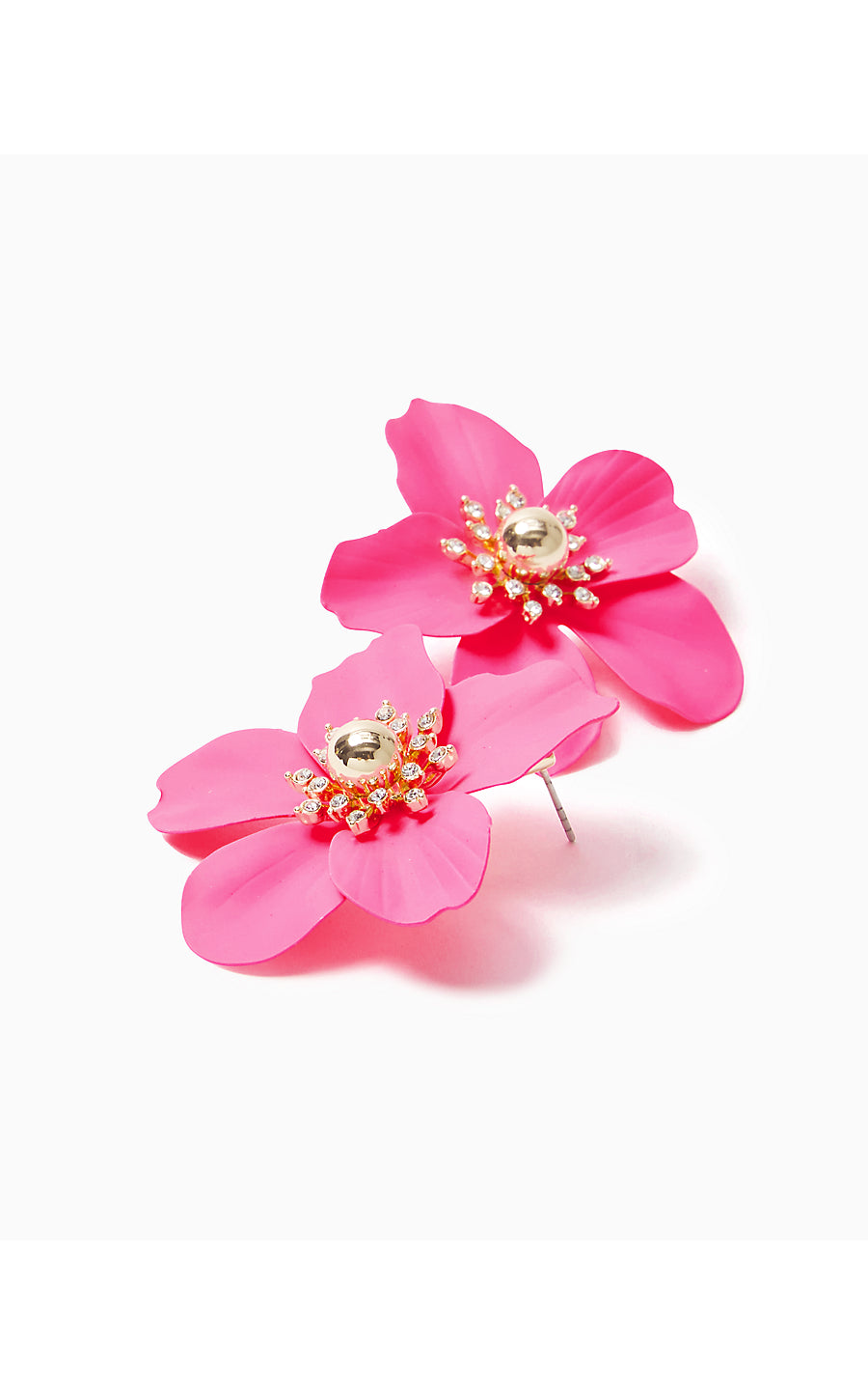 OVERSIZED ORCHID EARRINGS, ROXIE PINK