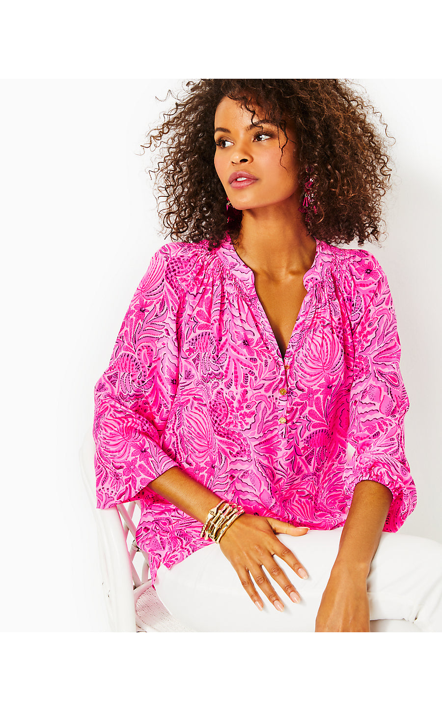 ELSA TOP, CERISE PINK PINKIE PROMISES