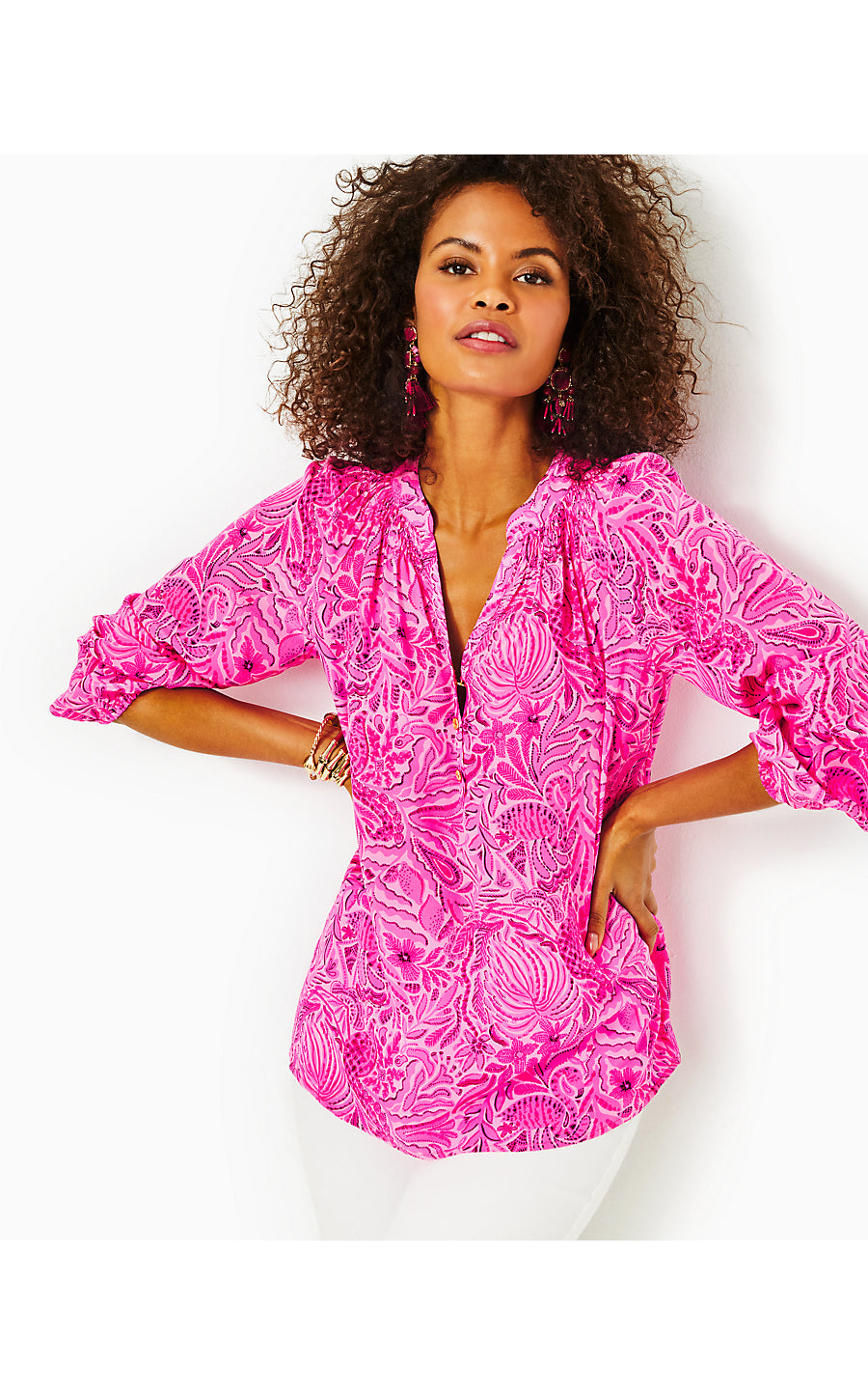 ELSA TOP, CERISE PINK PINKIE PROMISES