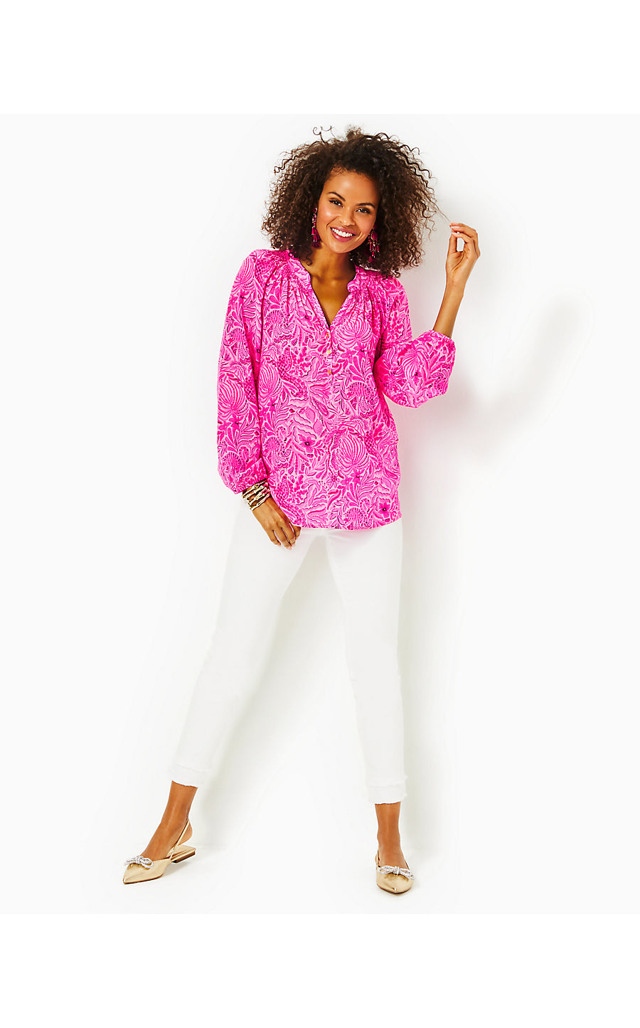 ELSA TOP, CERISE PINK PINKIE PROMISES