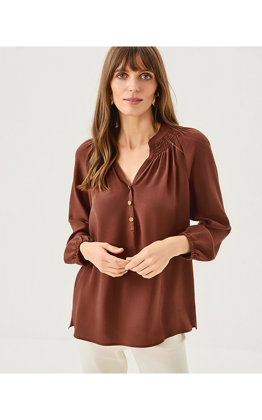 ELSA TOP, FRENCH ROAST