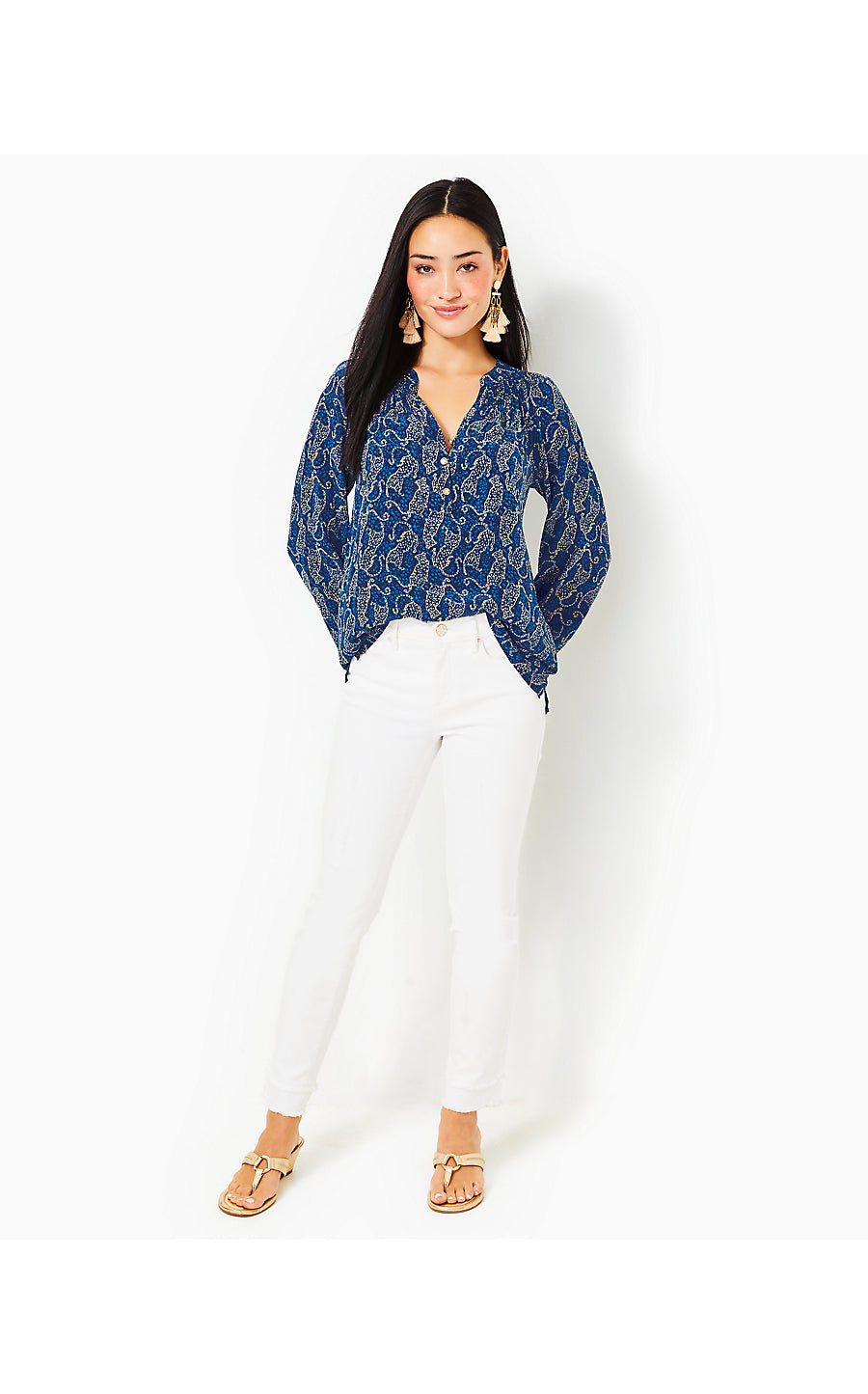 ELSA TOP, LOW TIDE NAVY EASY TO SPOT