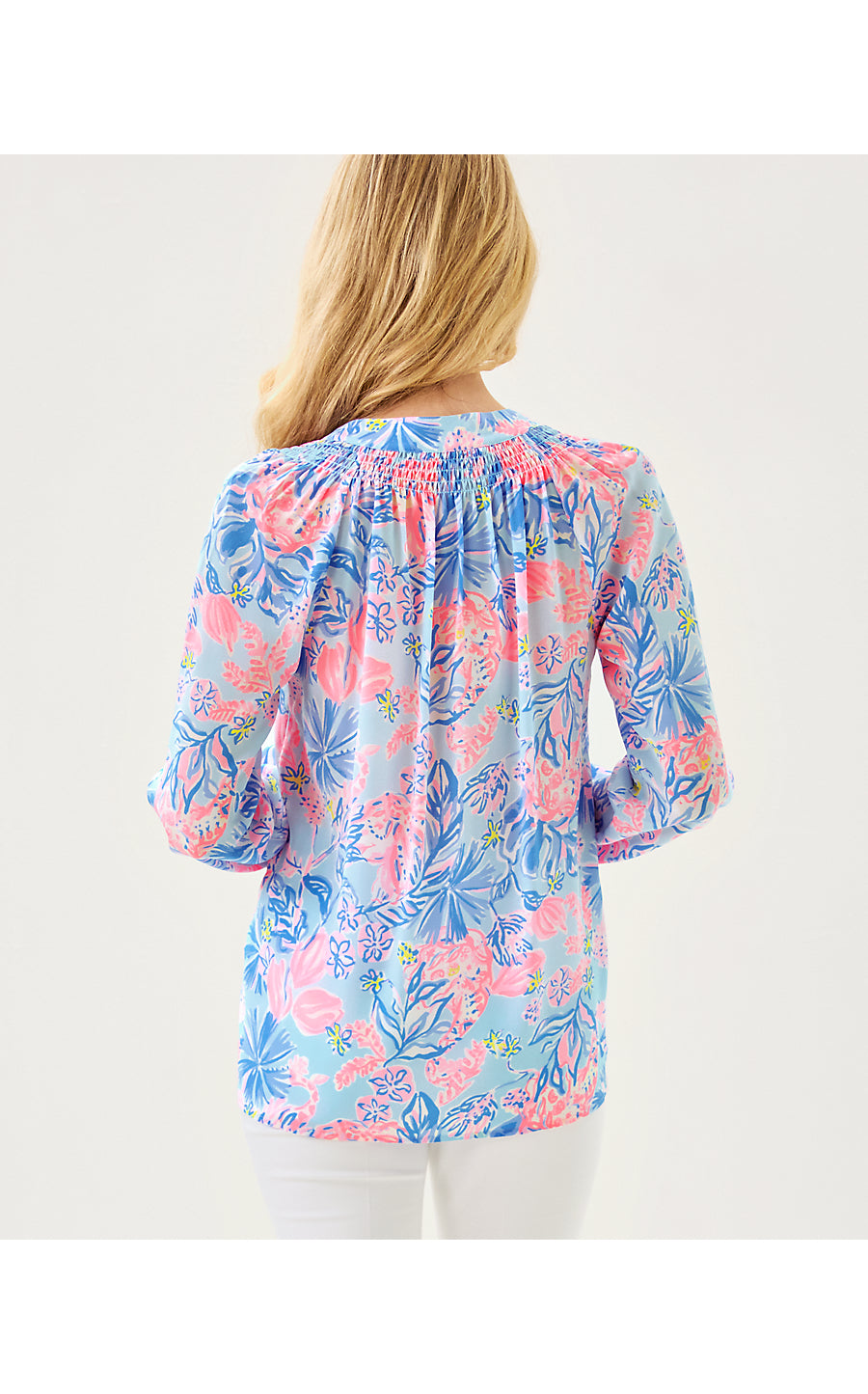 ELSA TOP, MULTI ELEPHANT SPLASH