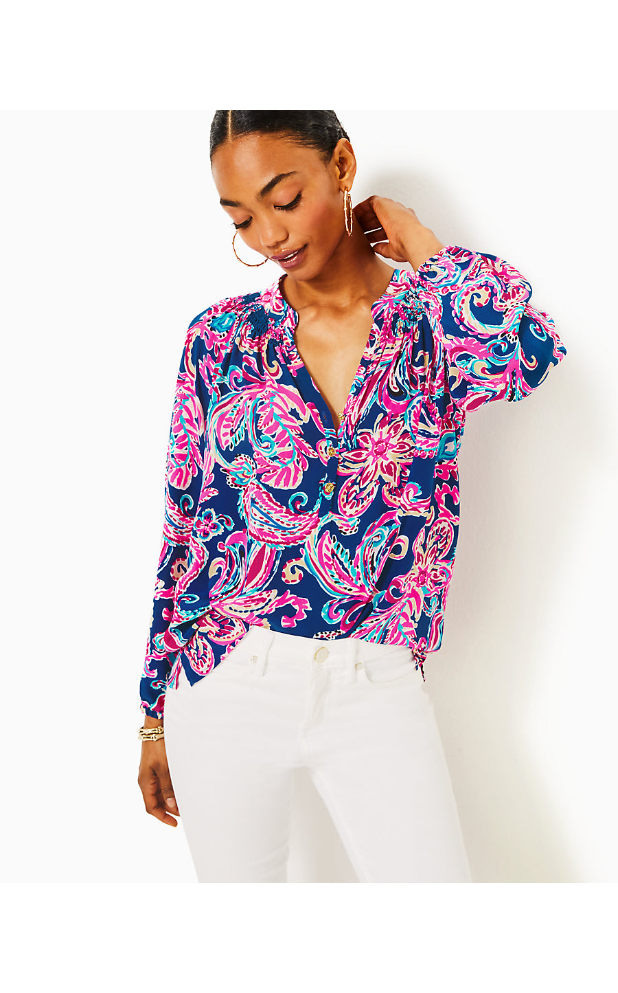 ELSA TOP, MULTI FLITTING ABOUT