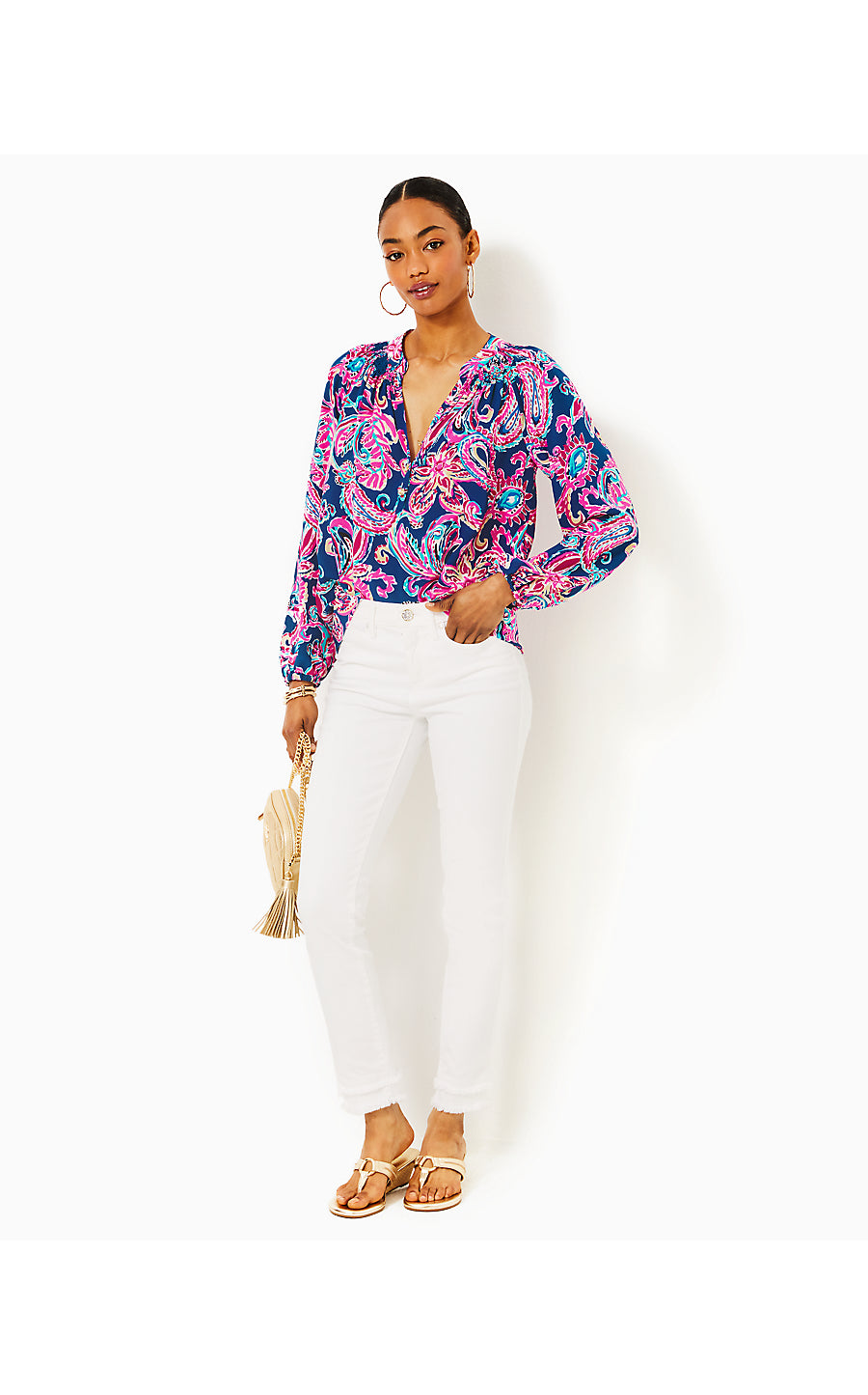 ELSA TOP, MULTI FLITTING ABOUT