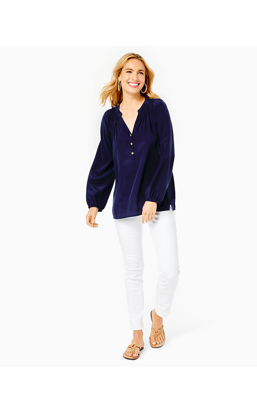 ELSA TOP, TRUE NAVY