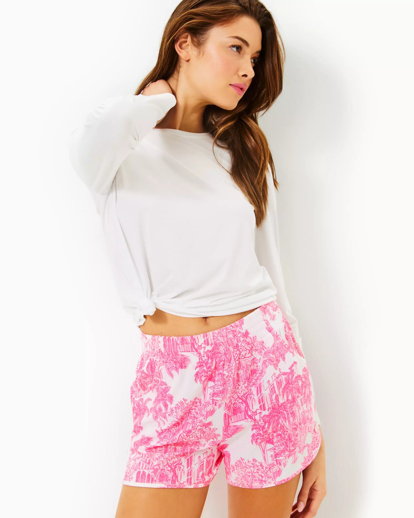BACKCOURT SHORT UPF 50+, RESORT WHITE PB ANNIVERSARY TOILE