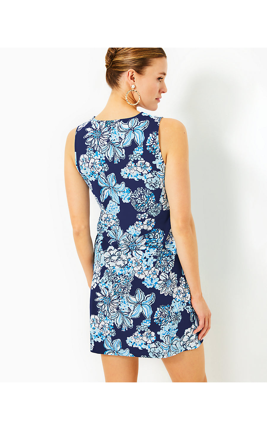 JOHANA SLEEVELESS COVERUP, LOW TIDE NAVY BOUQUET ALL DAY
