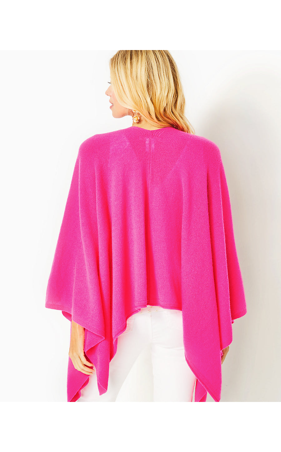 TERRI CASHMERE WRAP, PINK PALMS