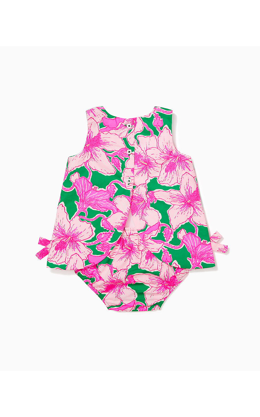 BABY LILLY SHIFT, KELLY GREEN HIBIS KISS
