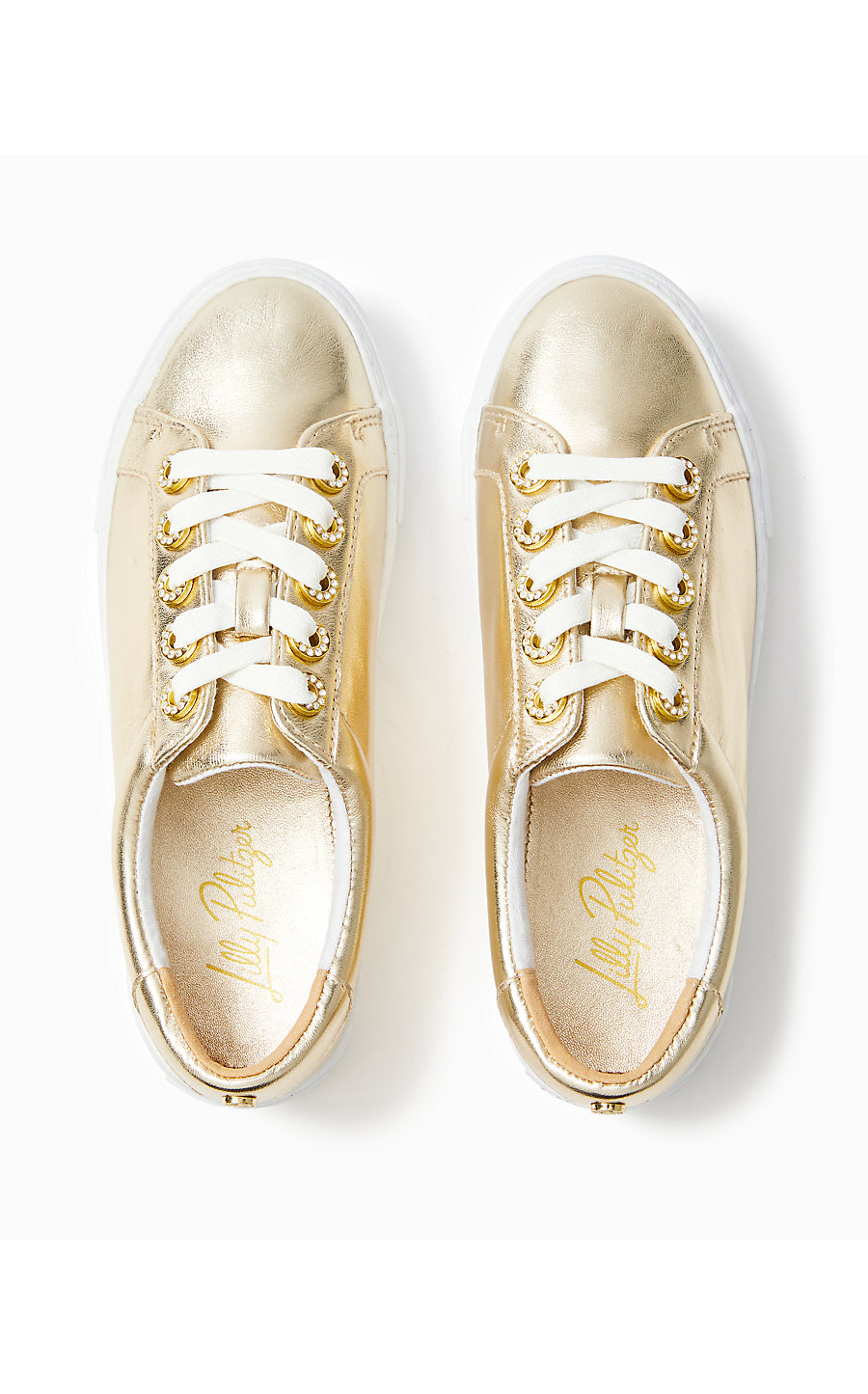 LUX HALLIE SNEAKER, GOLD METALLIC