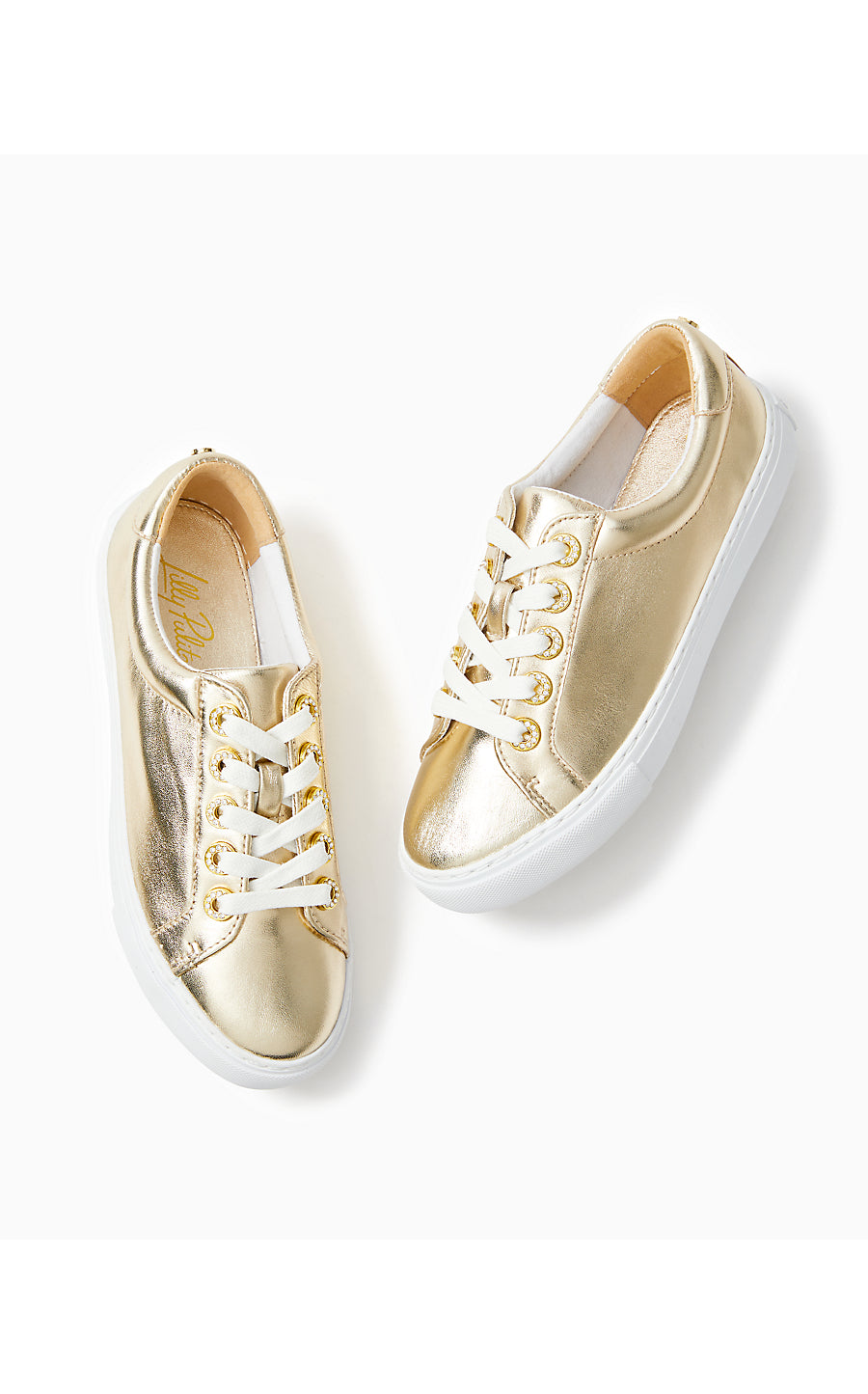 LUX HALLIE SNEAKER, GOLD METALLIC