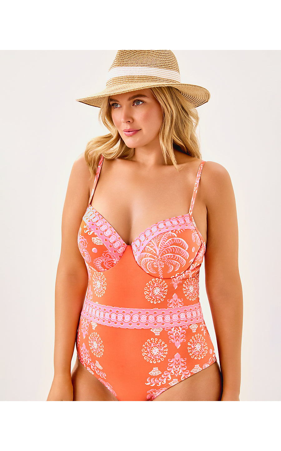 PALMA ONE PIECE, PAPAYA BREEZY PALM ENGINEERED ONE PIECE