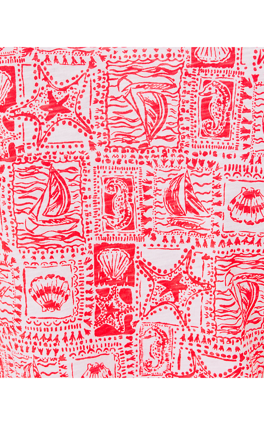 ETTA SCOOP-NECK, MIZNER RED SEASIDE HARBOUR