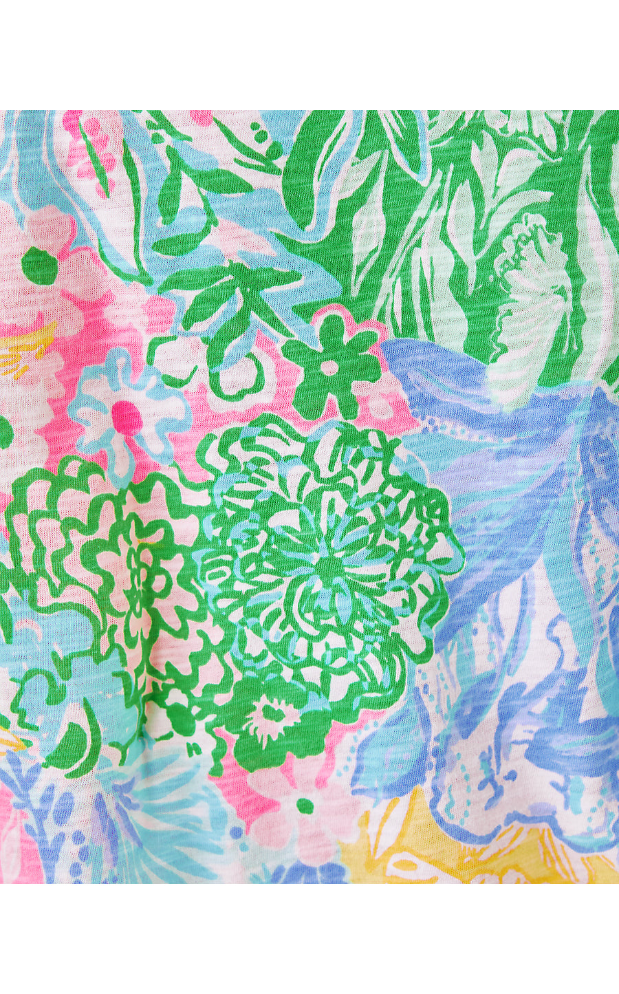 ETTA SCOOP-NECK, MULTI BRIGHT DELIGHT PATCH