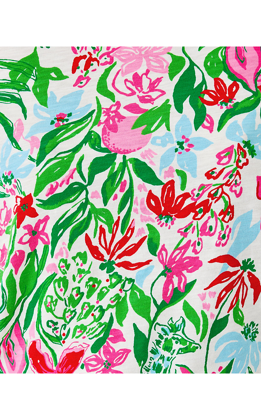 ETTA SCOOP-NECK, MULTI GLOWING GARDENS