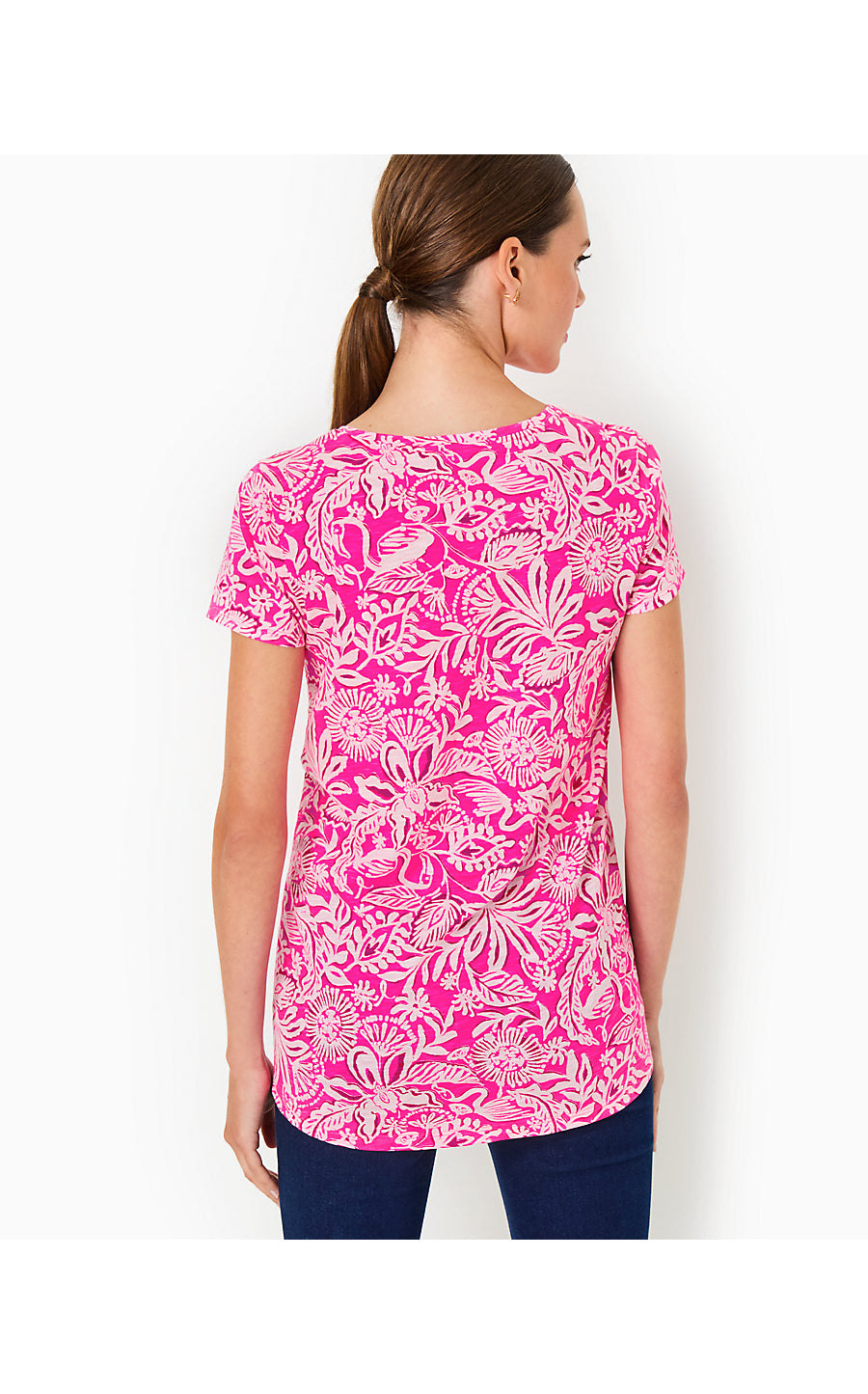 ETTA SCOOP-NECK TOP, PASSION FRUIT PINK ABSOLUTELY FLAMAZING