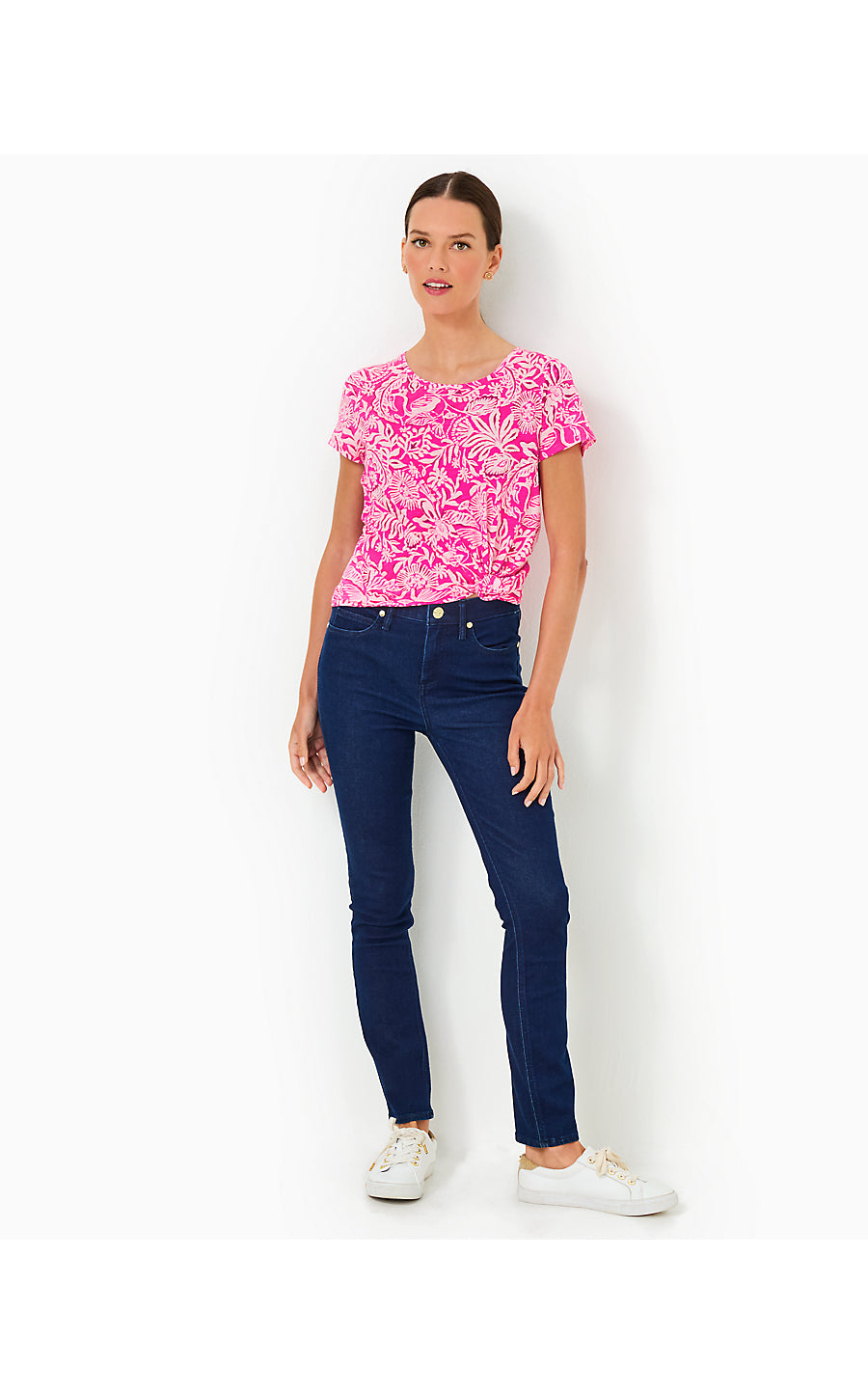 ETTA SCOOP-NECK TOP, PASSION FRUIT PINK ABSOLUTELY FLAMAZING