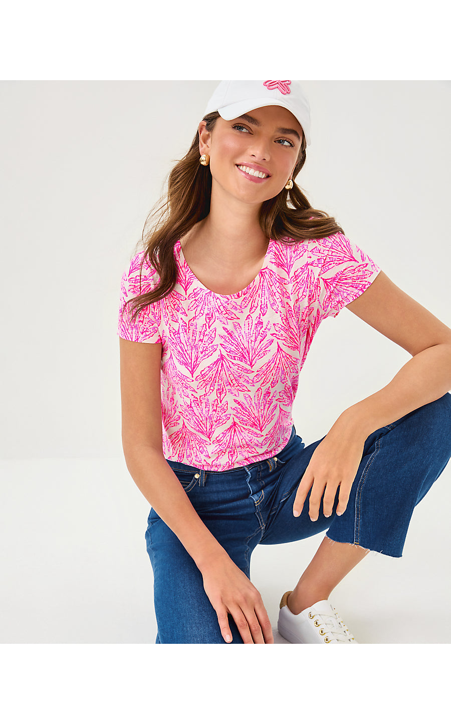 ETTA SCOOP-NECK, PINK BLISS SHADY BABE