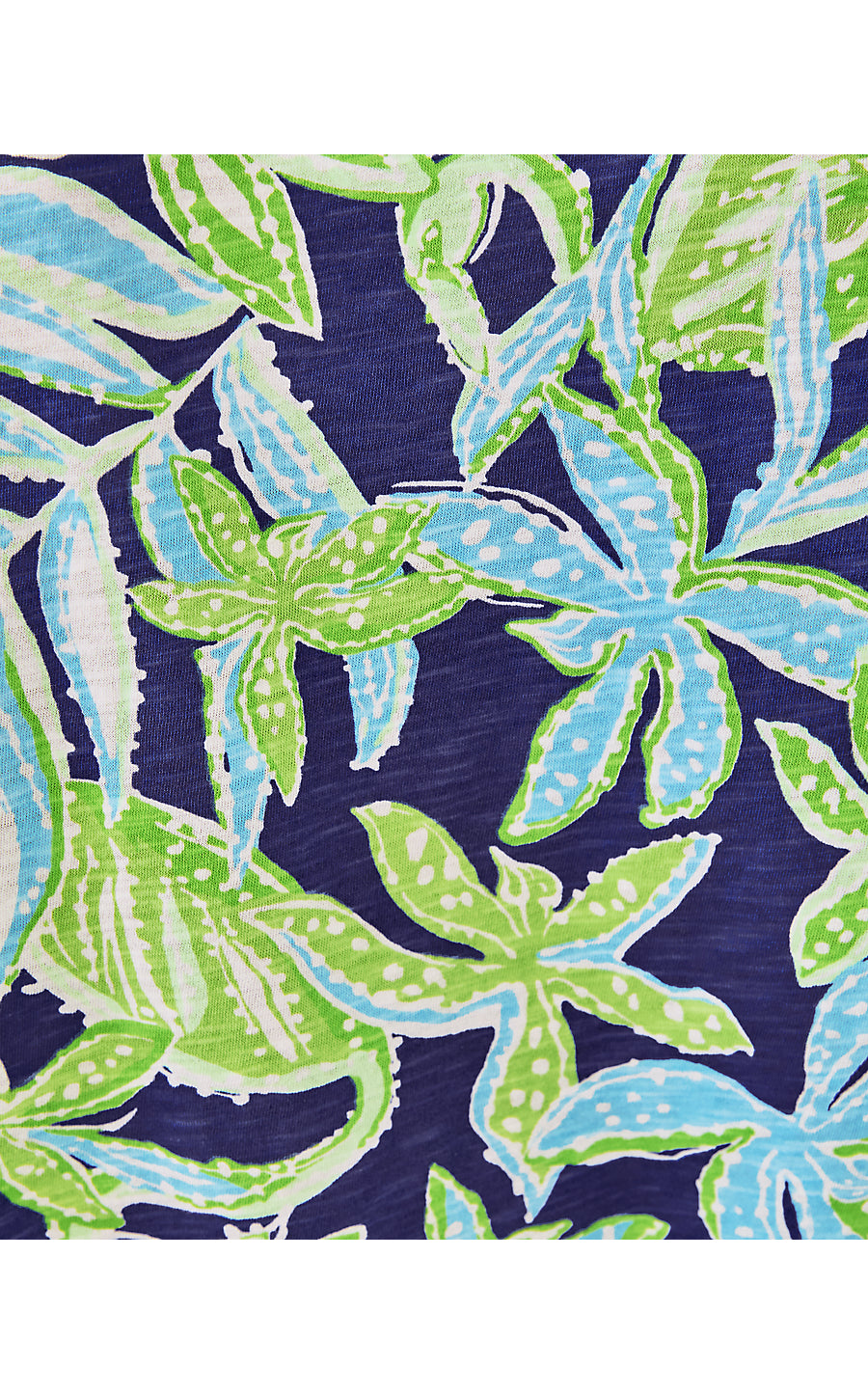 ETTA SCOOP-NECK, SAPPHIRE POOL TROPICAL TANGO