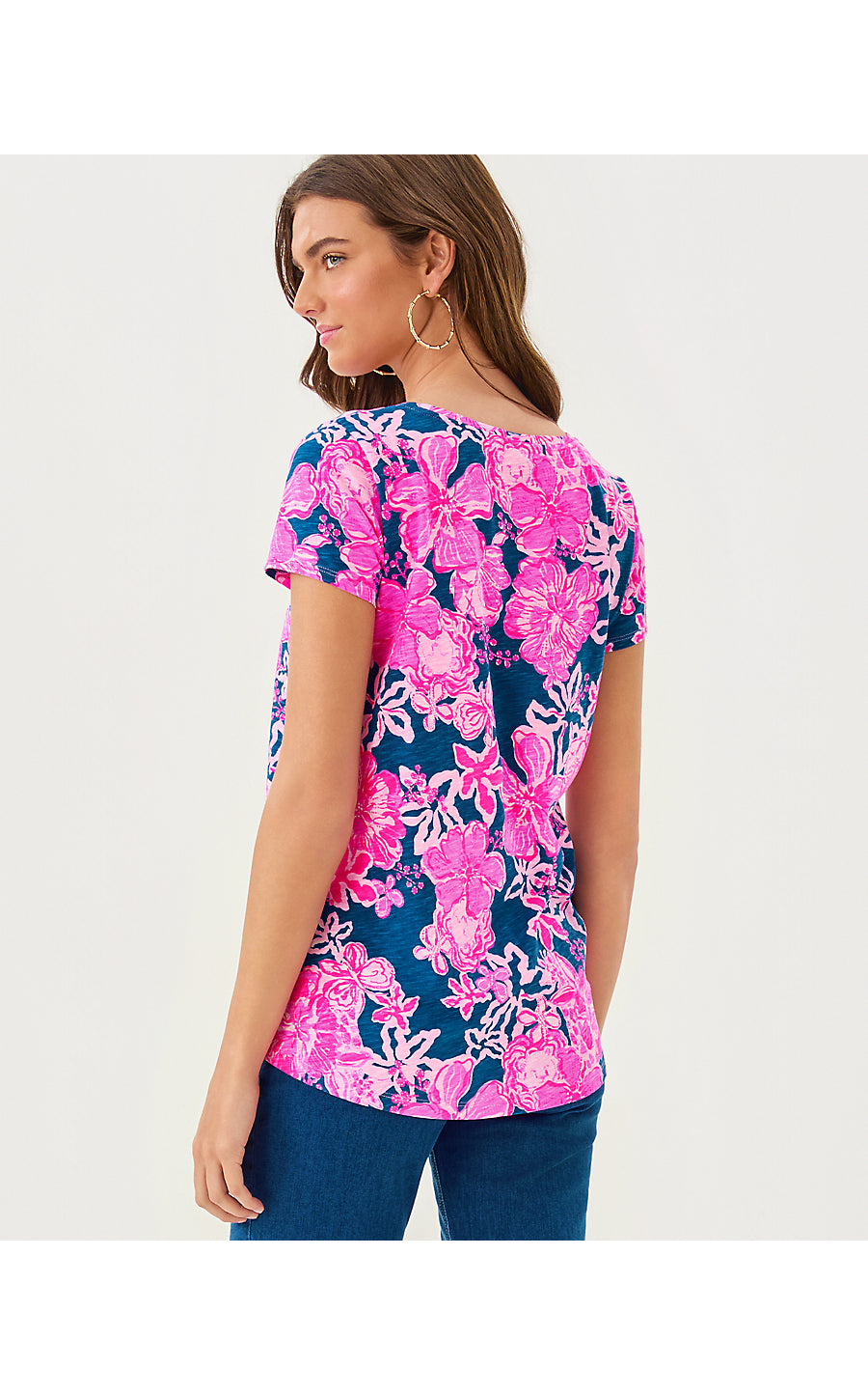 ETTA SCOOP-NECK, STARLIGHT NAVY ONCE AND FLORAL