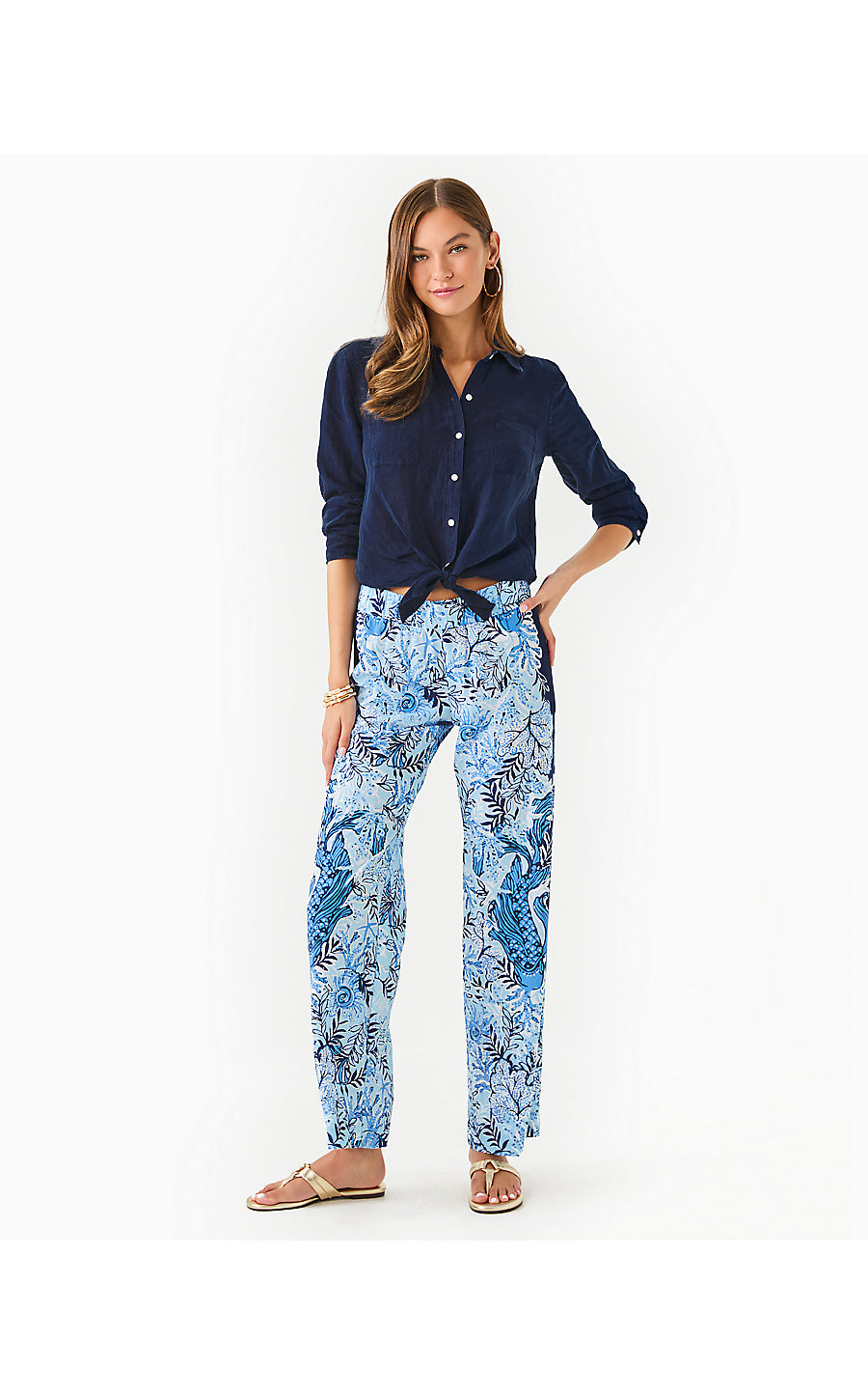 SEA VIEW BUTTON DOWN, LOW TIDE NAVY X LOW TIDE NAVY