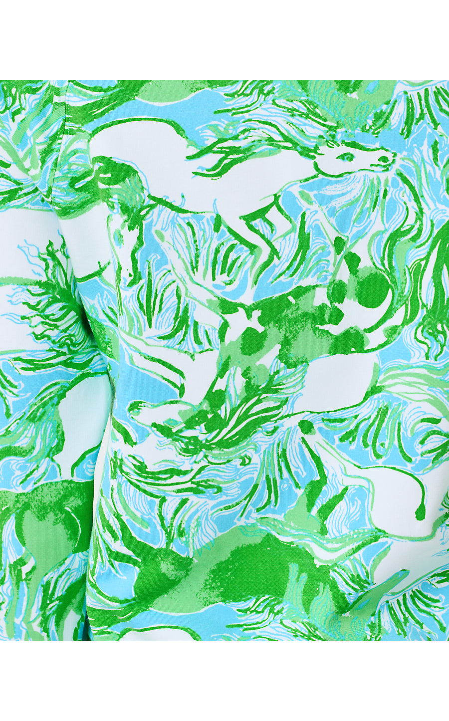 UPF 50+ SKIPPER POPOVER, CAPRI BLUE GALLOPING GALS