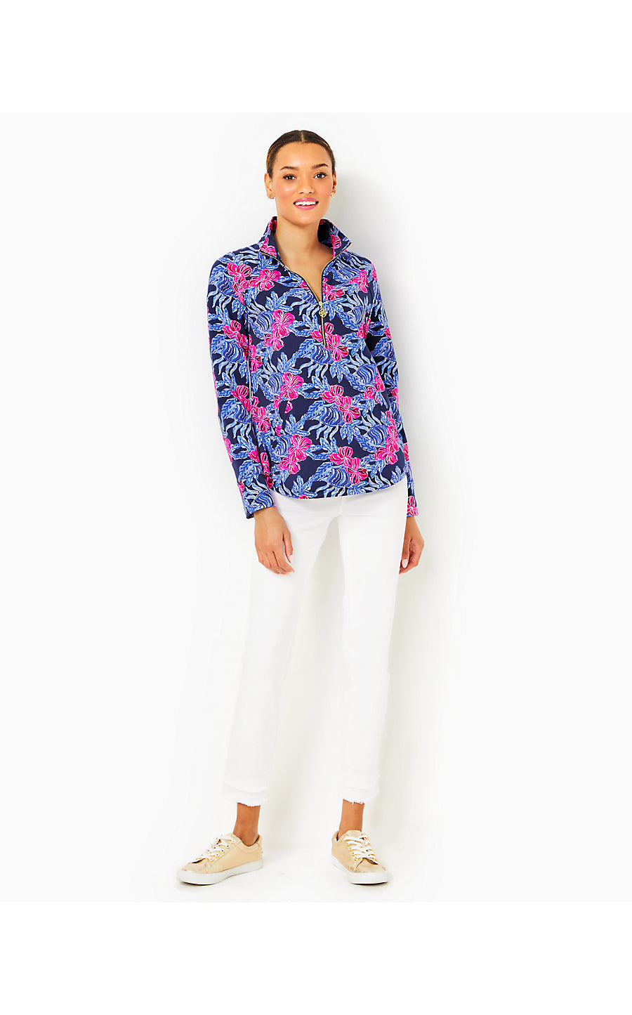 UPF 50+ SKIPPER POPOVER, LOW TIDE NAVY ITS OFISHELL
