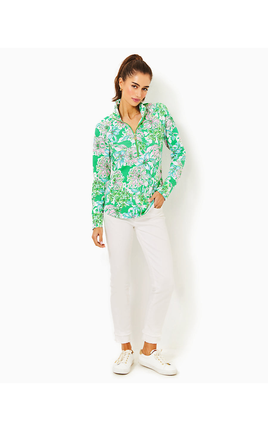 UPF 50+ SKIPPER POPOVER, SPEARMINT BLOSSOM VIEWS
