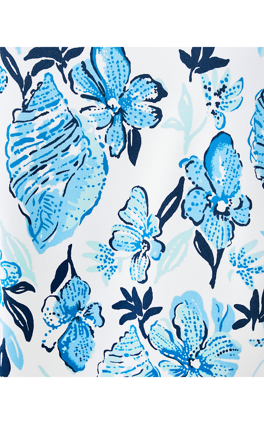 LEONA UPF 50+ ZIP-UP, RESORT WHITE SEASHELL SPLENDOR