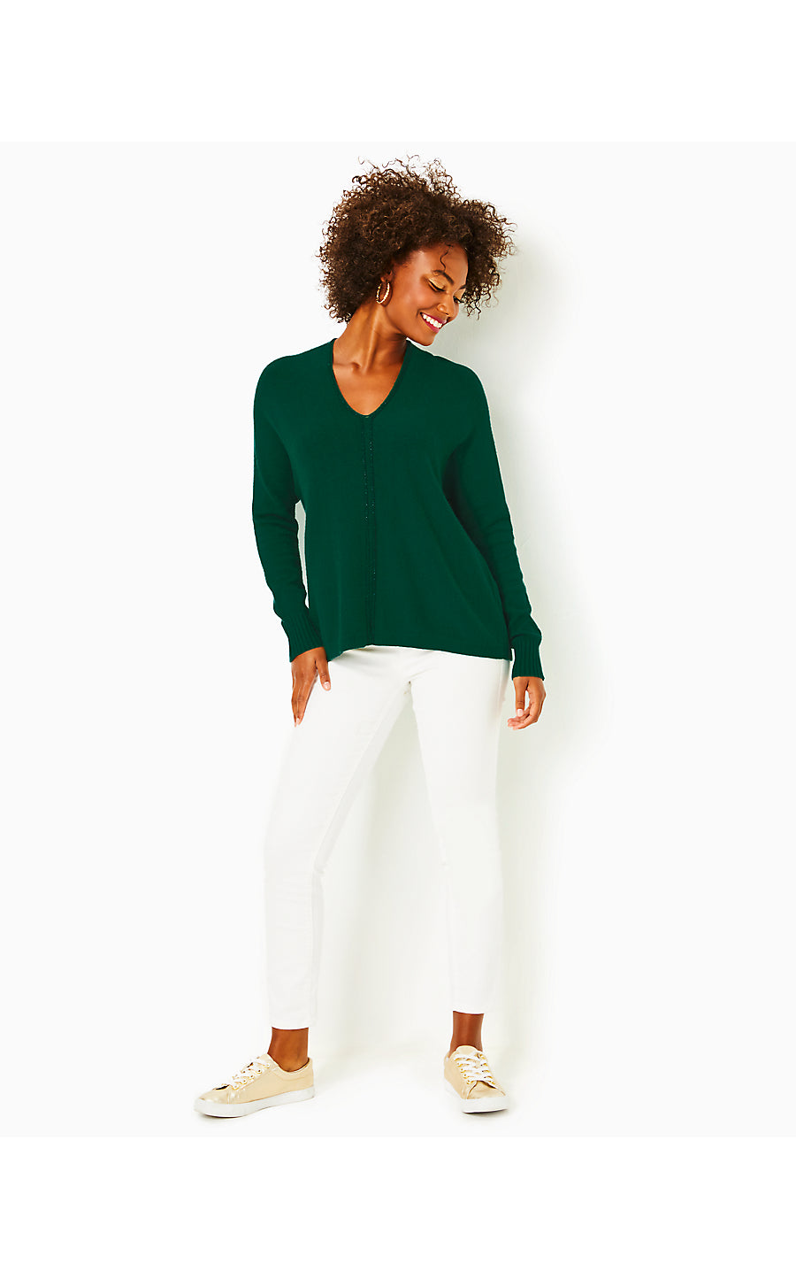 SEVIE SWEATER, EVERGREEN