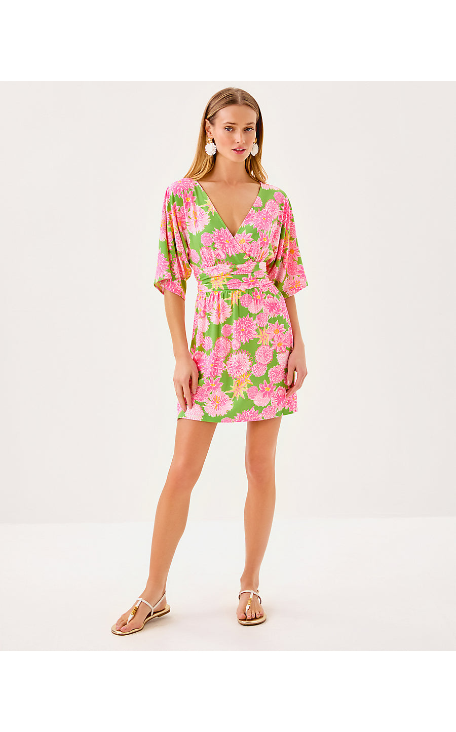 PARIGI KNIT SKORT ROMPER, MULTI SEASIDE GARDEN