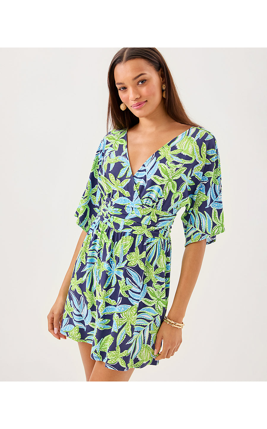 PARIGI KNIT SKORT ROMPER, SAPPHIRE POOL TROPICAL TANGO