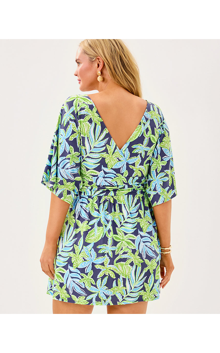 PARIGI KNIT SKORT ROMPER, SAPPHIRE POOL TROPICAL TANGO