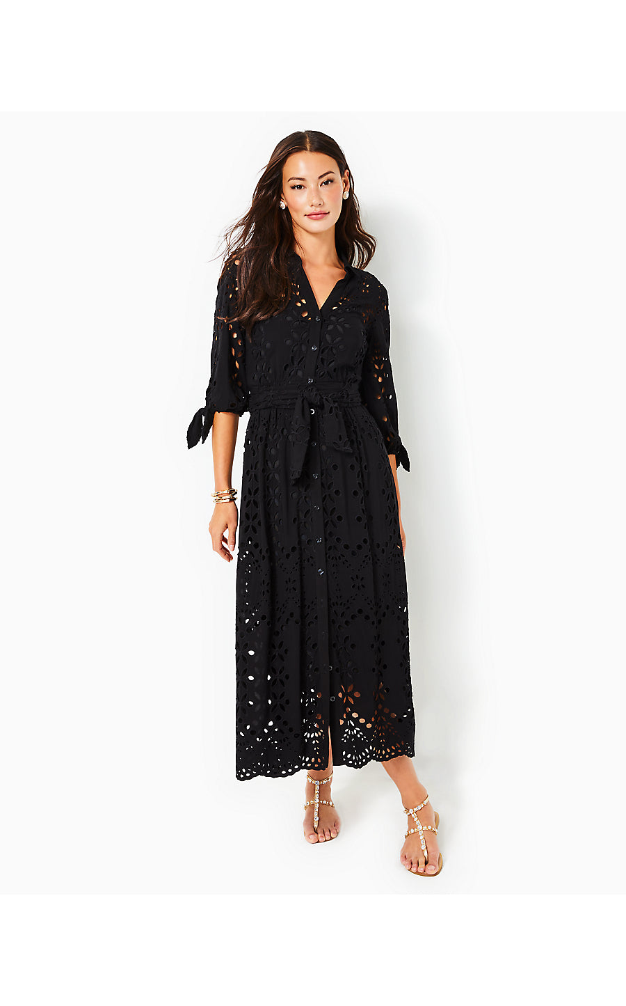 amrita midi dress AMRITA 3/4 SLEEVE COTTON DRESS, ROXIE PINK WORTH A LOOK