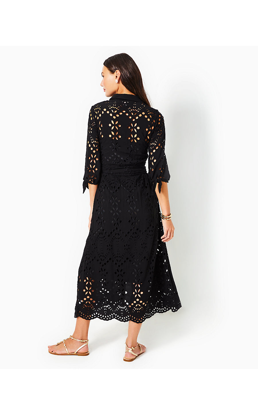 AMRITA MIDI DRESS, ONYX SOIREE EYELET