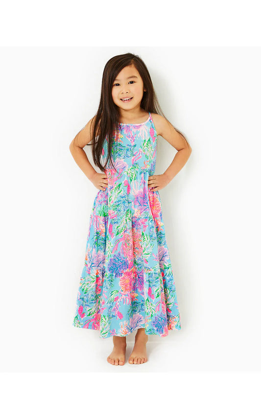 HARLEIGH MAXI DRESS, CELESTIAL BLUE CAY TO MY HEART