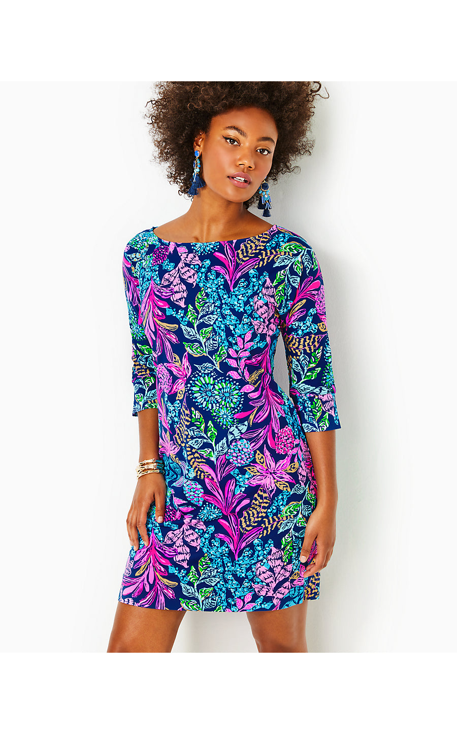 BRAEDYN UPF 50+ DRESS, AEGEAN NAVY CALYPSO COAST