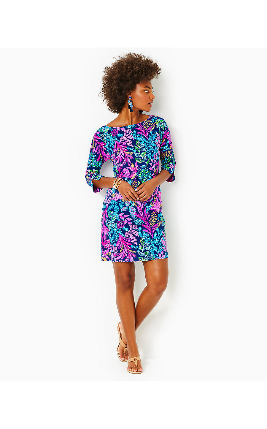 BRAEDYN UPF 50+ DRESS, AEGEAN NAVY CALYPSO COAST