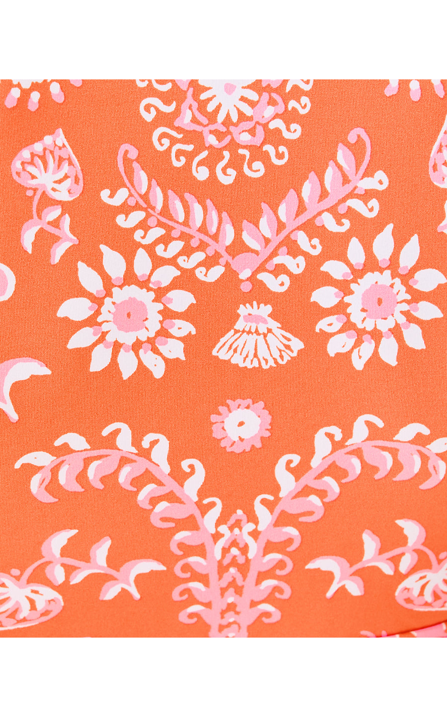 MEECHI TOP, PAPAYA BREEZY PALM ENGINEERED SWIM TOP