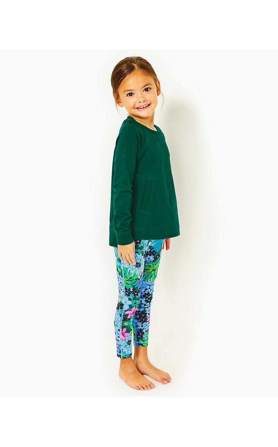 MINI BEACH COMBER SWEATSHIRT, EVERGREEN
