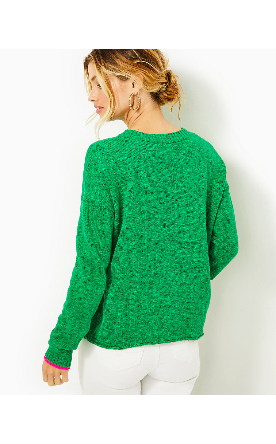 PIPPY SWEATER, KELLY GREEN