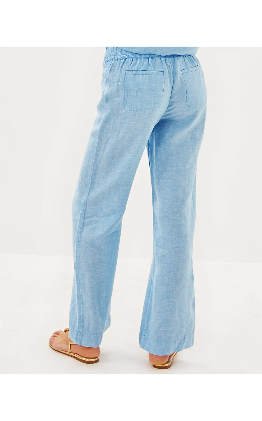 DERI LINEN PALAZZO PANT, BLUE PERI X RESORT WHITE