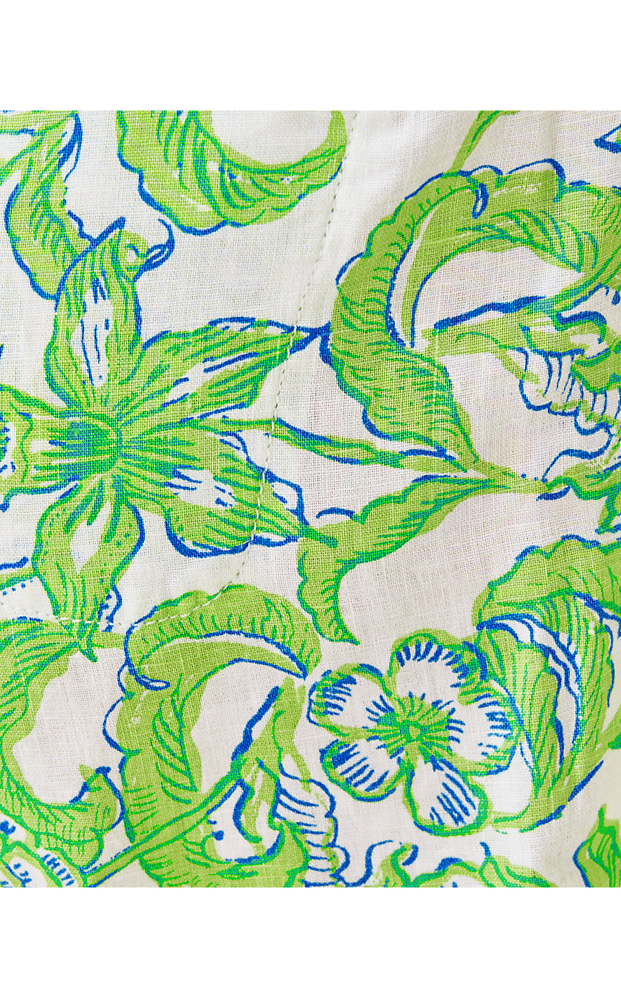LILO LINEN SHORT, RESORT WHITE DAFFODIL HILL