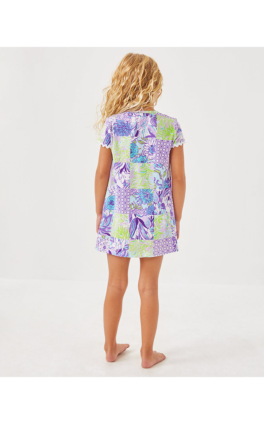 MINI CODY DRESS, MULTI JUICY STORY PATCH