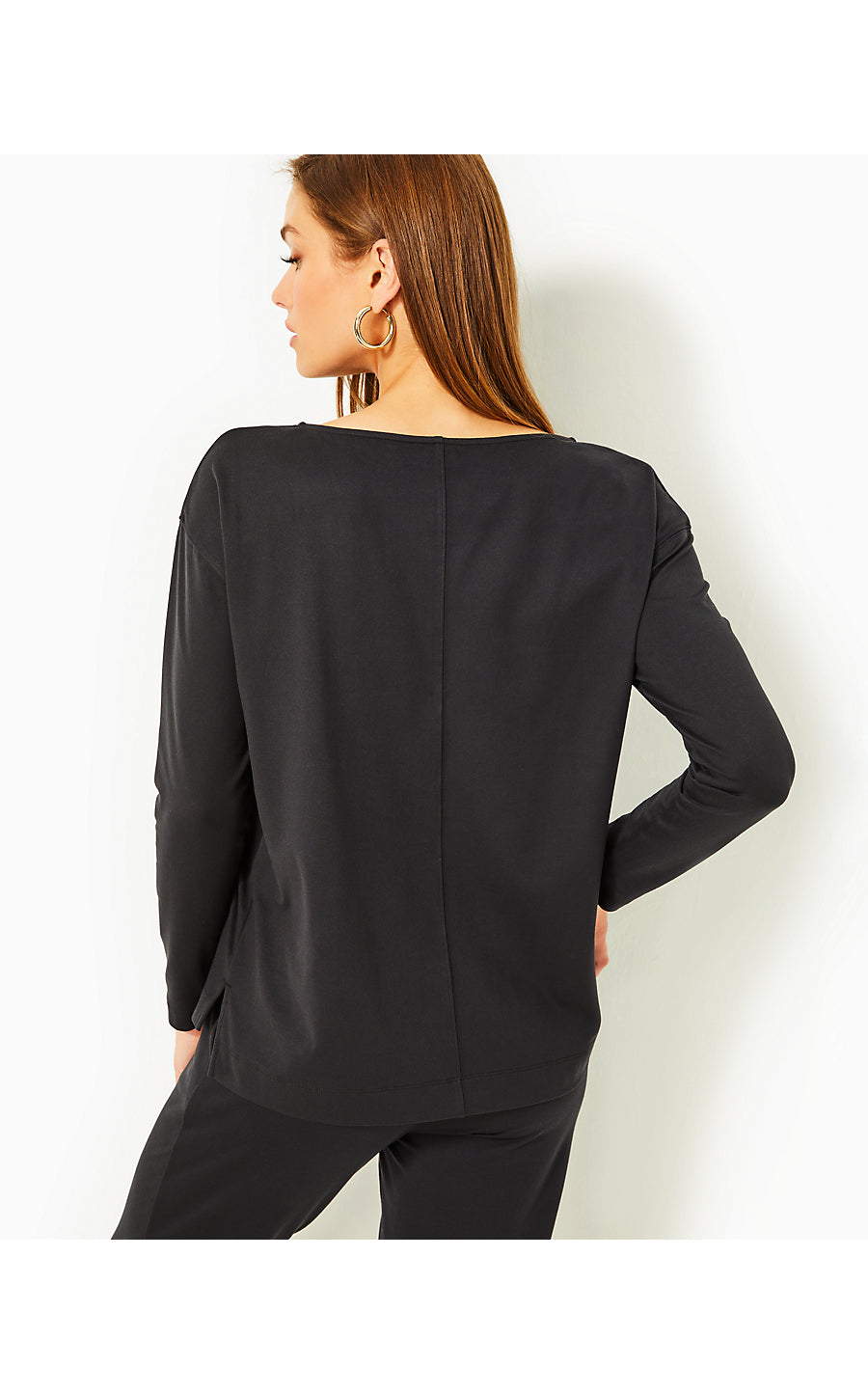 KARESSA UPF 50+ TOP, BLACK